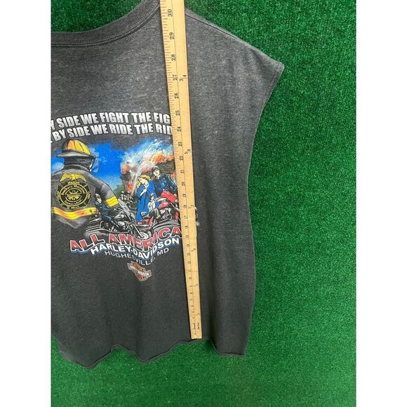 2012 Harley Davidson Gray Biker Shirt LOGO GRAPHIC Sz 2XL - Picture 5 of 5